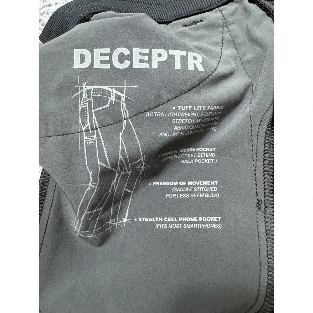 Kuhl Deceptr Pants 33x32 Slate Stretch Lightweight Hiking Travel Outdoor *READ